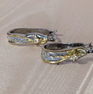 Sterling Silver 925 Stirrup Earrings Pierced Western Cowgirl Rodeo Equestrian